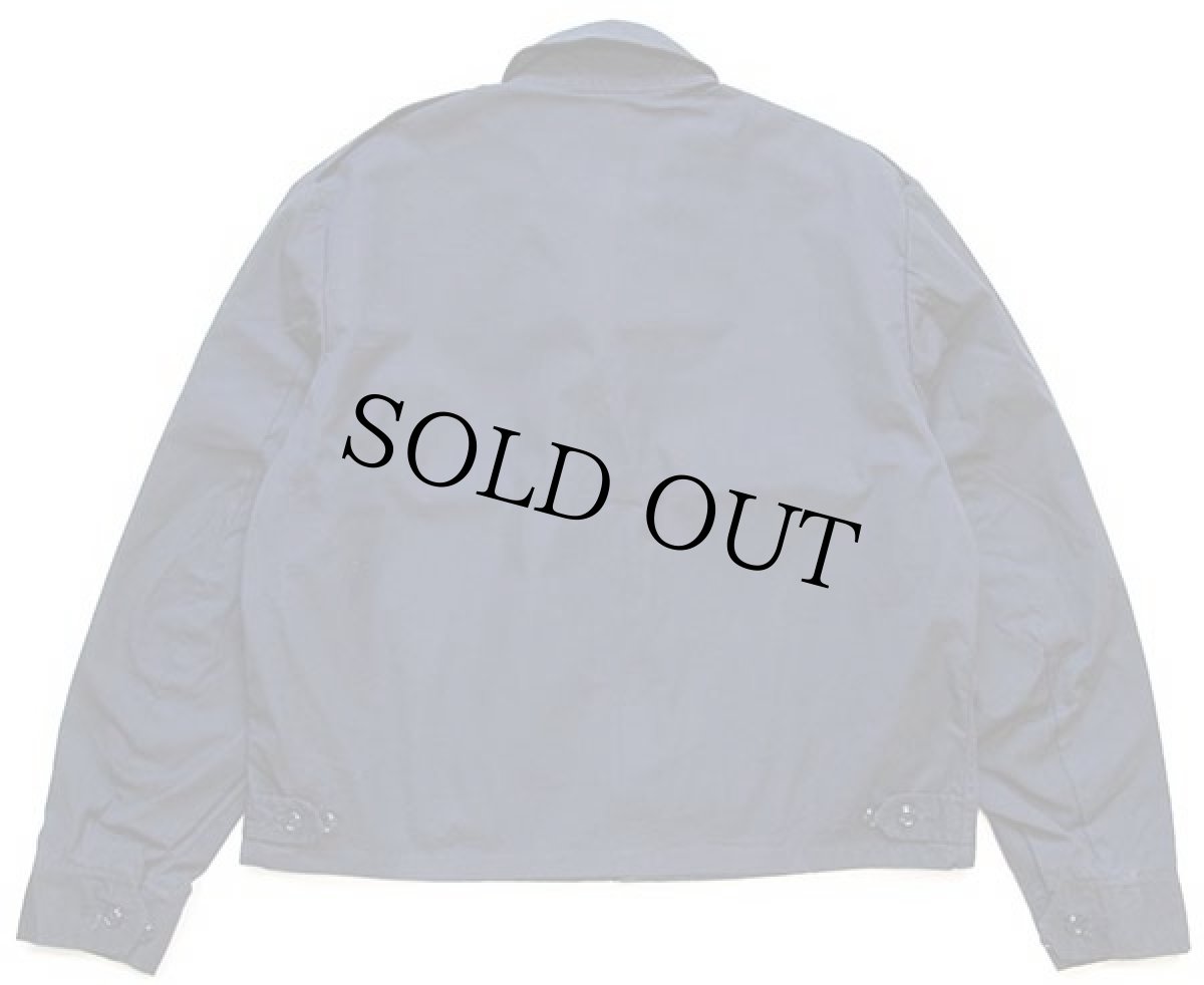 画像2: 80s 米軍 USAF チンスト付き ポプリン ユーティリティジャケット 濃紺 42R (2)