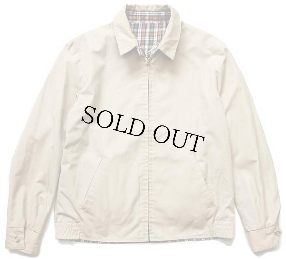 画像6: 80s SPITFIRE チンスト付き タータンチェック×ベージュ リバーシブル ジャケット (6)