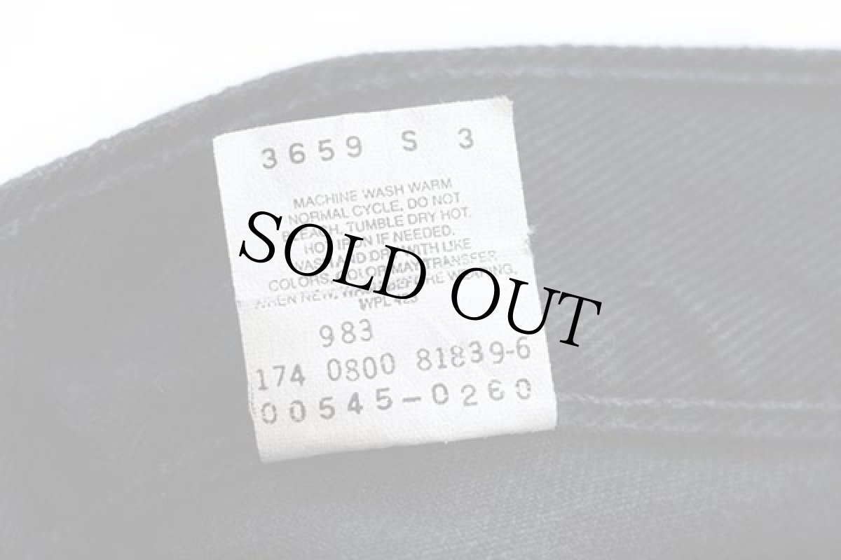 画像7: 00s メキシコ製 Levi'sリーバイス 545 ブラック デニムパンツ w36 L29 (7)