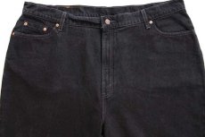 画像4: 90s USA製 Levi'sリーバイス 522 ブラック デニムパンツ 24 MED (4)