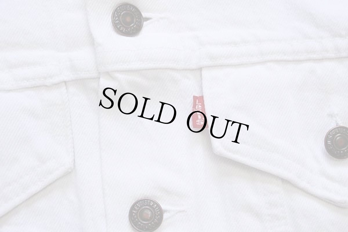 画像5: 80s USA製 Levi'sリーバイス 70506 ホワイト デニムジャケット 4ポケット (5)