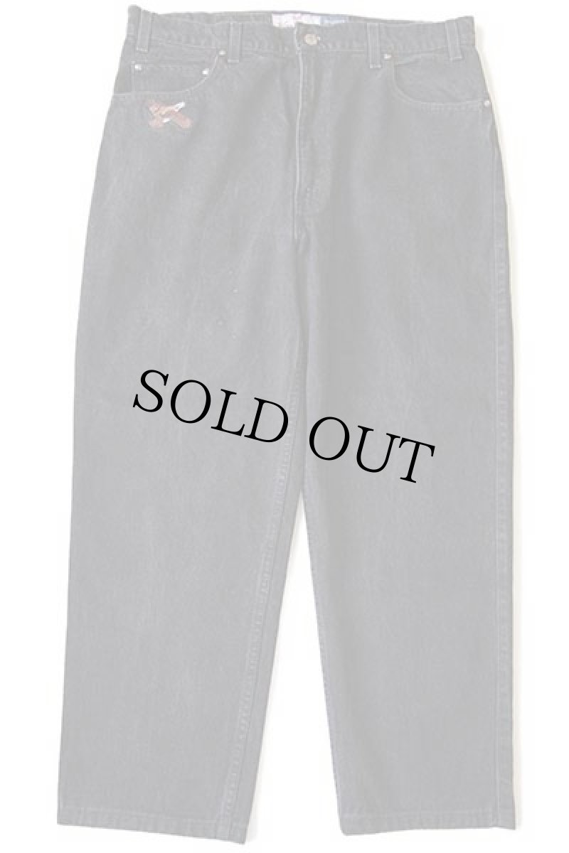 画像2: 90s メキシコ製 Levi'sリーバイス SIGNATURE 540 バード 刺繍 ブラック デニムパンツ w36 (2)