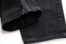 画像8: 90s USA製 Levi'sリーバイス 522 ブラック デニムパンツ 24 MED (8)