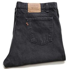 画像1: 90s USA製 Levi'sリーバイス 550 ブラック デニムパンツ w42 L32★143 (1)