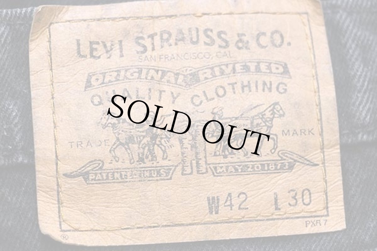 画像6: 90s USA製 Levi'sリーバイス ブラック デニムパンツ w42 L30 (6)