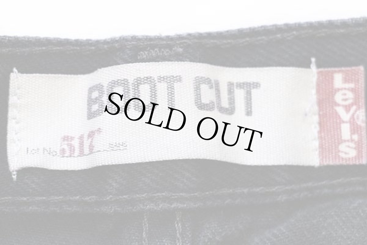 画像6: 00s Levi'sリーバイス 517 ブラック デニムパンツ w36 (6)