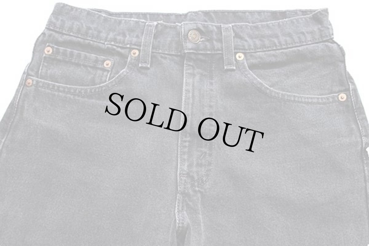画像4: 90s USA製 Levi'sリーバイス 550 ブラック デニムパンツ w31 L30★139 (4)