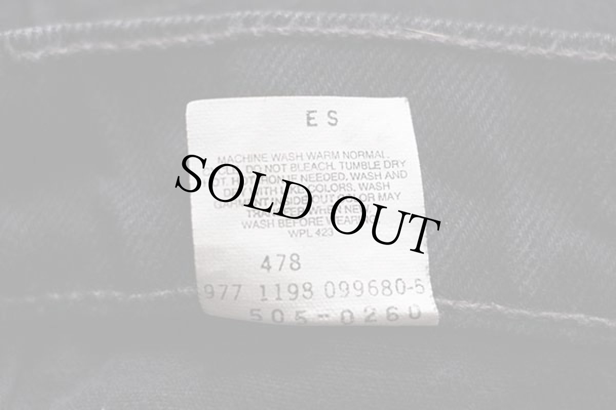 画像7: 90s Levi'sリーバイス 505 ブラック デニムパンツ w40 L32★51 (7)