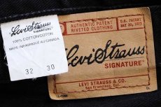 画像6: 90s カナダ製 Levi'sリーバイス SIGNATURE ブラック デニムパンツ w32 L30 (6)