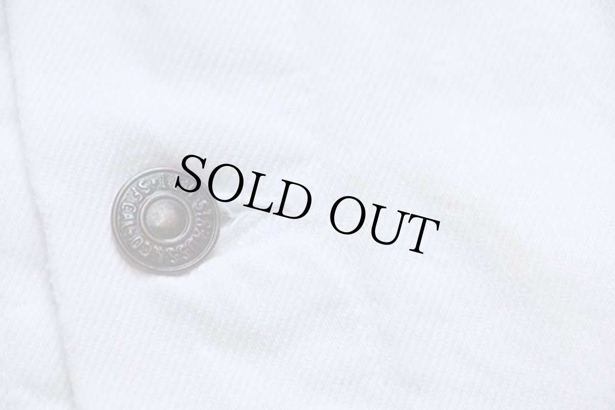 画像8: 80s USA製 Levi'sリーバイス 70506 ホワイト デニムジャケット 4ポケット (8)