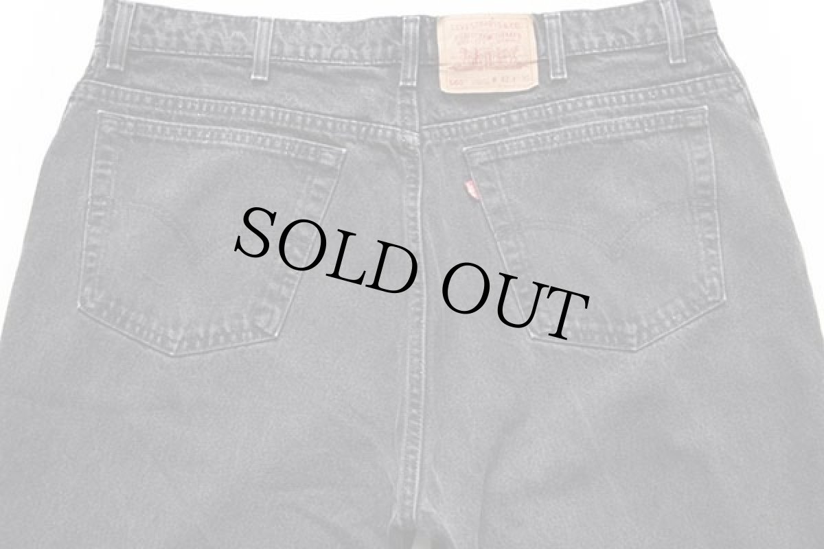 画像5: 90s USA製 Levi'sリーバイス 560 ブラック デニムパンツ w42 L30★26 (5)