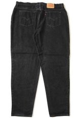 画像3: 90s USA製 Levi'sリーバイス 522 ブラック デニムパンツ 24 MED (3)