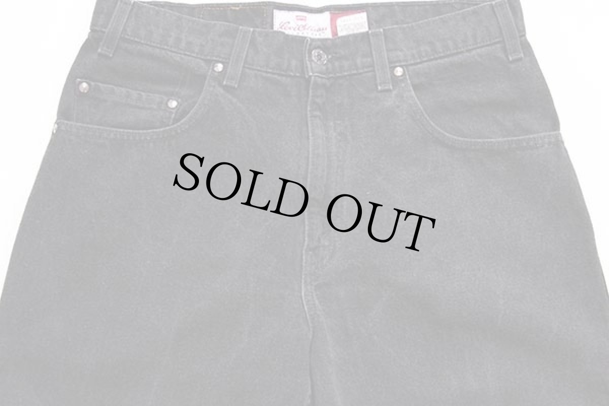 画像4: 90s メキシコ製 Levi'sリーバイス SIGNATURE 545 ブラック デニムパンツ w33 L32 (4)