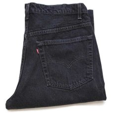 画像1: 90s USA製 Levi'sリーバイス 517 ブラック デニムパンツ w38 L32 (1)