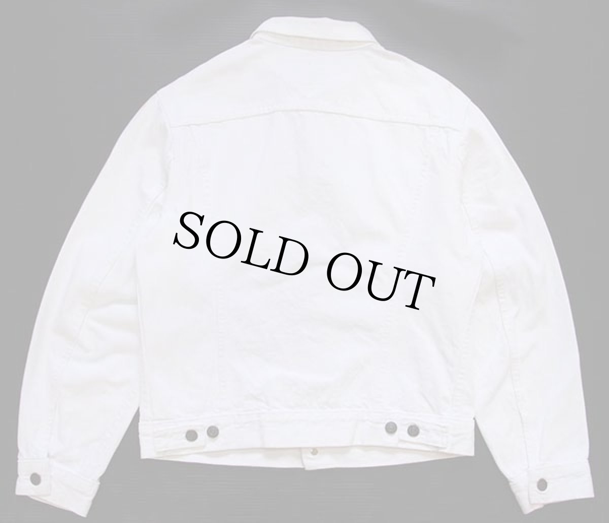 画像2: 80s USA製 Levi'sリーバイス 70506 ホワイト デニムジャケット 4ポケット (2)