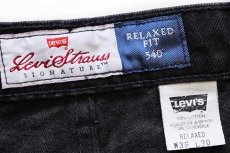 画像6: 90s メキシコ製 Levi'sリーバイス SIGNATURE 540 バード 刺繍 ブラック デニムパンツ w36 (6)