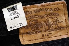 画像6: 00s メキシコ製 Levi'sリーバイス 545 ブラック デニムパンツ w36 L29 (6)