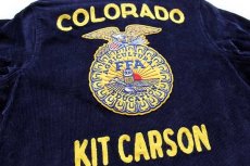 画像4: FFA ファーマーズ COLORADO チェーン刺繍&パッチ付き コーデュロイジャケット 紺 103-34 (4)
