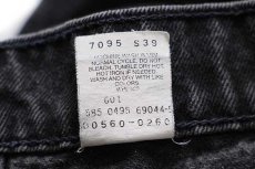 画像7: 90s USA製 Levi'sリーバイス 560 ブラック デニムパンツ w42 L30★26 (7)