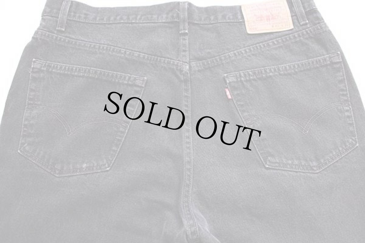 画像5: 90s USA製 Levi'sリーバイス 550 ブラック デニムパンツ w40 L30 (5)