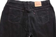 画像5: 90s USA製 Levi'sリーバイス 522 ブラック デニムパンツ 24 MED (5)