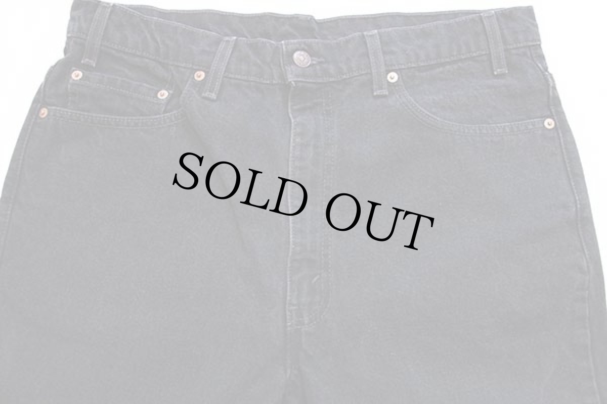 画像4: 90s USA製 Levi'sリーバイス 517 ブラック デニムパンツ w38 L32 (4)