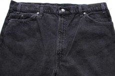 画像4: 90s USA製 Levi'sリーバイス 550 ブラック デニムパンツ w42 L32★143 (4)