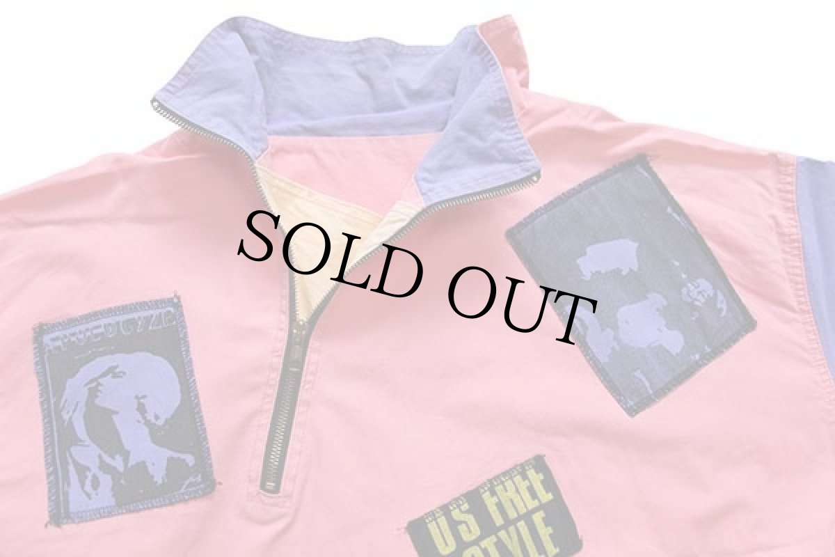 画像3: 90s イタリア製 US FREESTYLE マルチカラー 切り替え プルオーバー コットンジャケット (3)