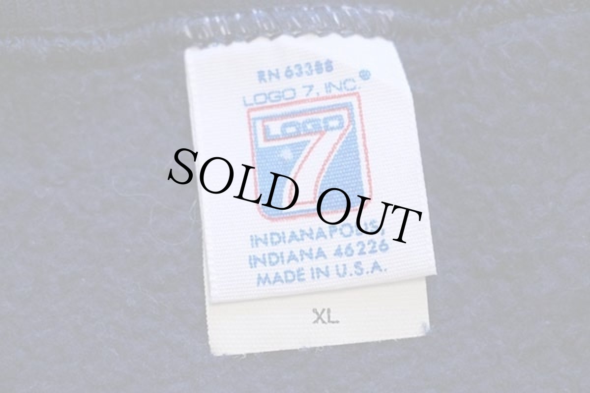 画像5: 90s USA製 LOGO7 NFC 1990 CHAMPIONS NFL NEW YORK GIANTS アメフト スウェット 紺 XL (5)