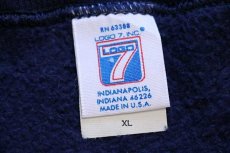 画像5: 90s USA製 LOGO7 NFC 1990 CHAMPIONS NFL NEW YORK GIANTS アメフト スウェット 紺 XL (5)