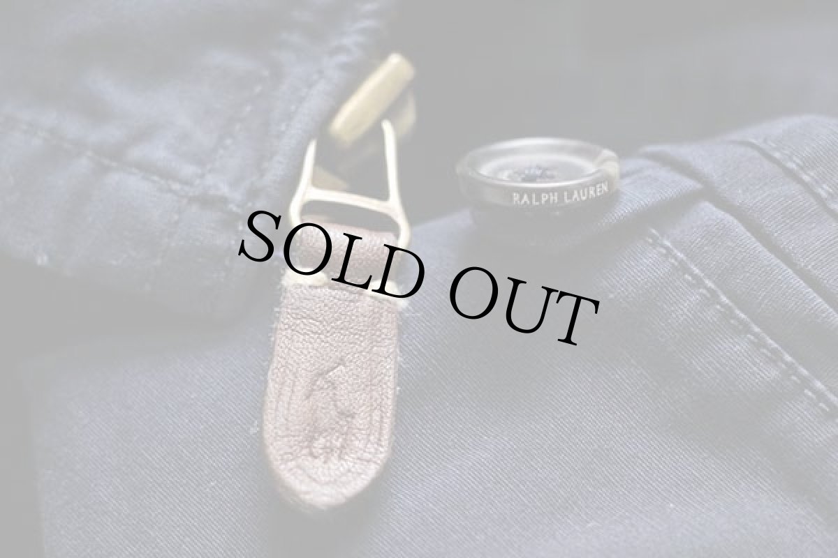 画像5: ポロ ラルフローレン ワンポイント チンスト付き コットンジャケット 紺 M (5)