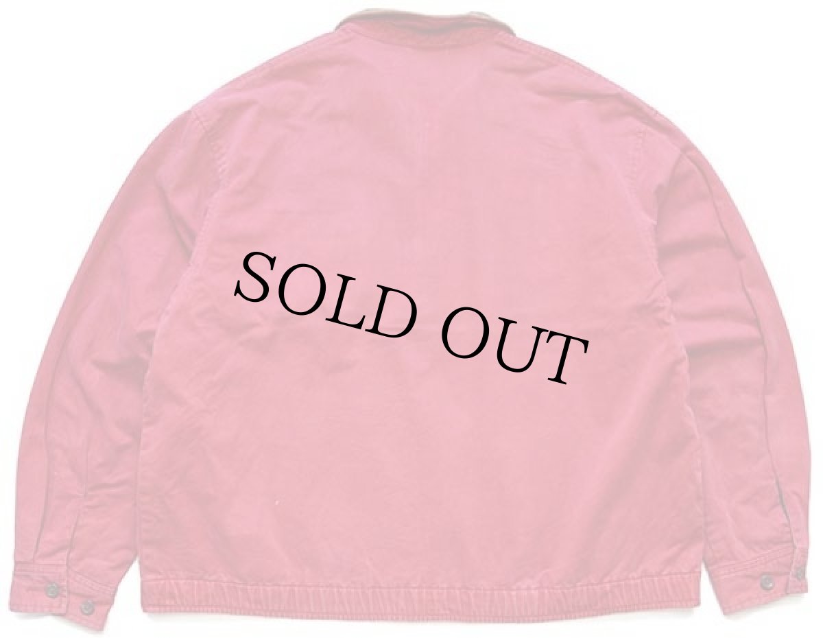 画像2: 90s ポロ ラルフローレン ワンポイント チンスト付き タータンチェックライナー コットンジャケット 濃赤 フェード L (2)