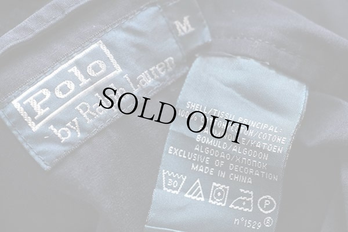 画像4: ポロ ラルフローレン ワンポイント チンスト付き コットンジャケット 紺 M (4)