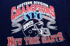 画像3: 90s USA製 LOGO7 NFC 1990 CHAMPIONS NFL NEW YORK GIANTS アメフト スウェット 紺 XL (3)