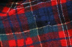 画像9: 70s USA製 PENDLETONペンドルトン AUTHENTIC MACPHERSON RED TARTAN タータンチェック ショールカラー ウールガウン S (9)