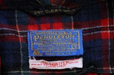 画像5: 70s USA製 PENDLETONペンドルトン AUTHENTIC MACPHERSON RED TARTAN タータンチェック ショールカラー ウールガウン S (5)