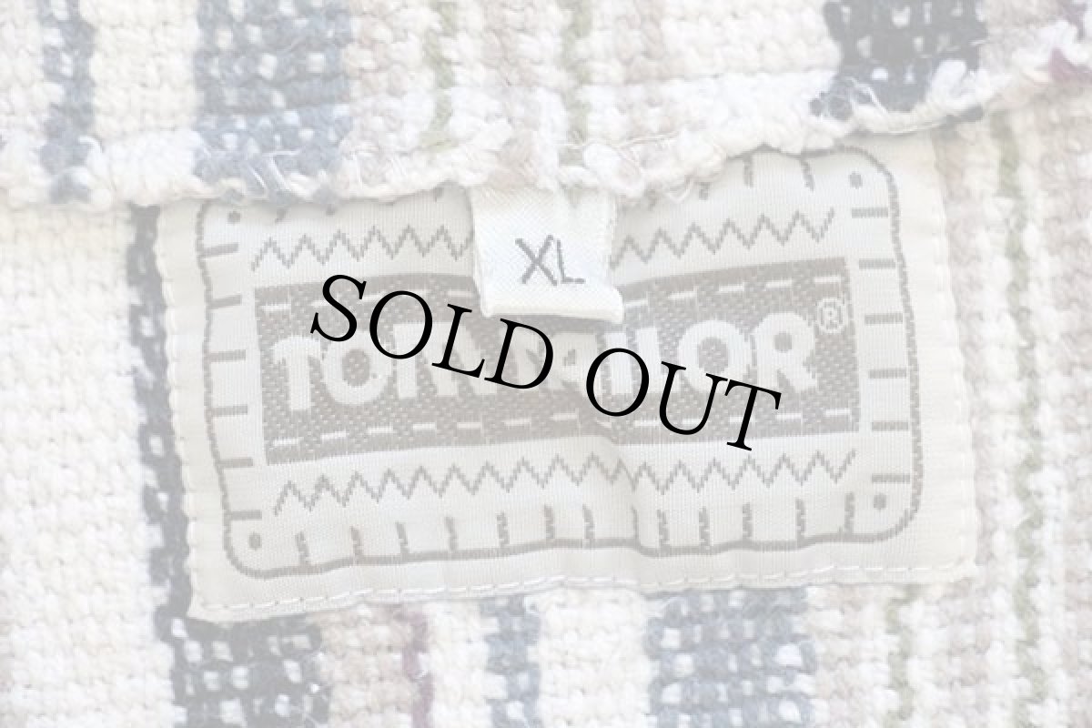 画像4: 90s TOM TAILOR コットン ラグベスト XL (4)