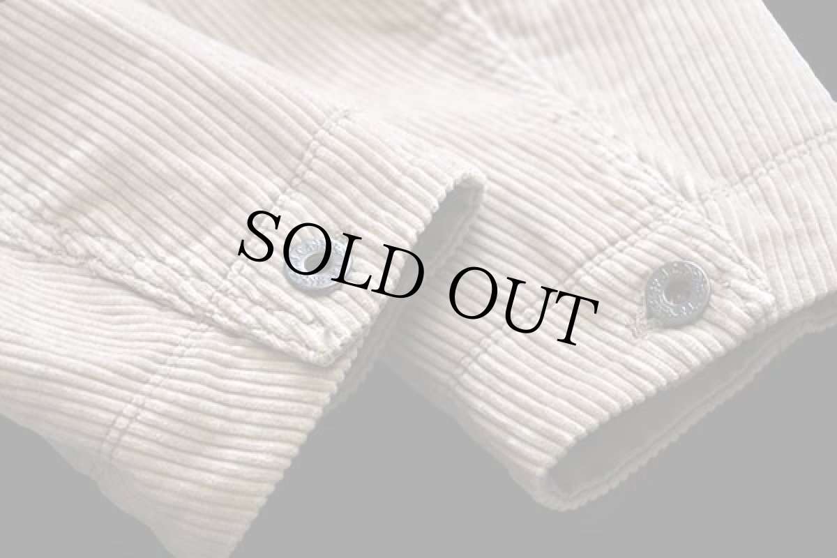 画像6: 00s POLO JEANSポロ ジーンズ ラルフローレン 3つボタン 太畝 コーデュロイ テーラードジャケット ベージュ M (6)