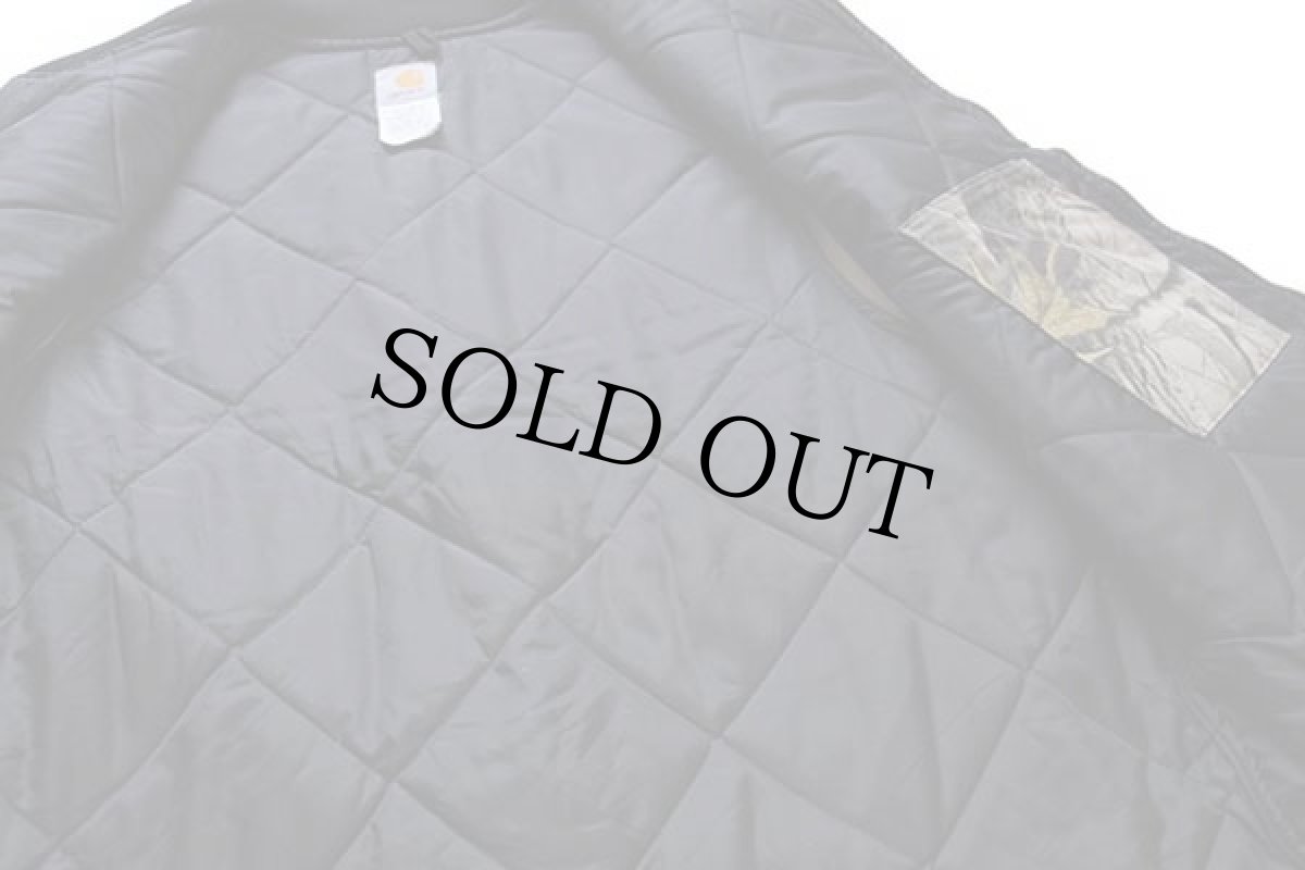 画像5: 00s USA製 carharttカーハート リアルツリーカモ キルティングライナー ダックベスト XL-R (5)