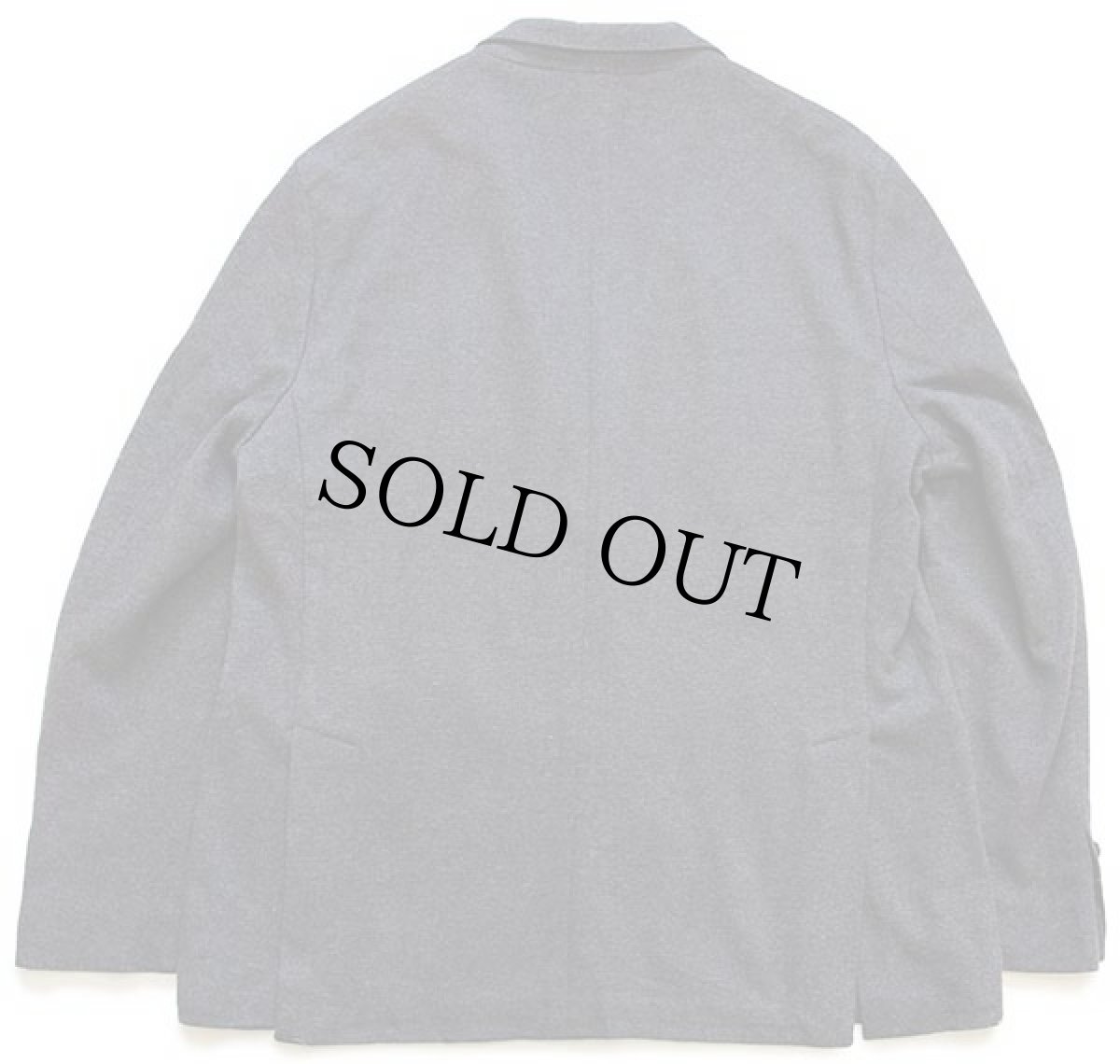 画像2: 未使用★ポルトガル製 ポロ ラルフローレン 2つボタン ストレッチ 鹿の子 テーラードジャケット グレー 46R (2)