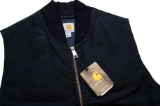 画像3: 未使用★メキシコ製 carharttカーハート キルティングライナー ダックベスト 黒 L (3)