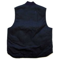 画像2: 未使用★メキシコ製 carharttカーハート キルティングライナー ダックベスト 黒 L (2)