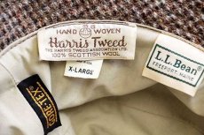 画像5: 90s USA製 L.L.Bean Harris Tweedハリスツイード×GORE-TEXゴアテックス ツイード ウールハット XL (5)