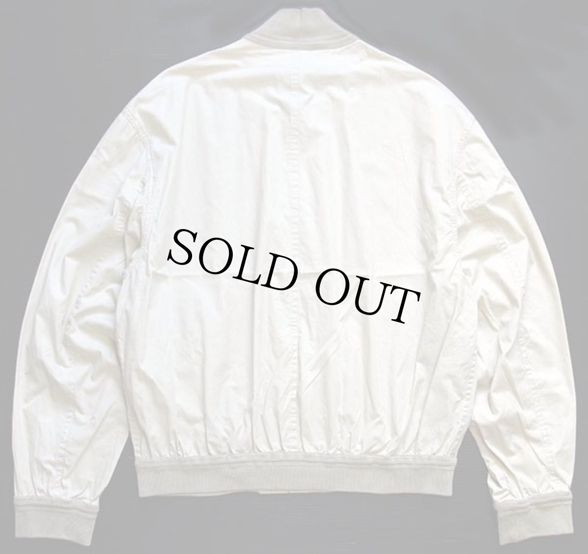 画像2: イタリア製 NORTON&WILSON A-1タイプ コットンポプリン ジャケット アイボリー 52 (2)