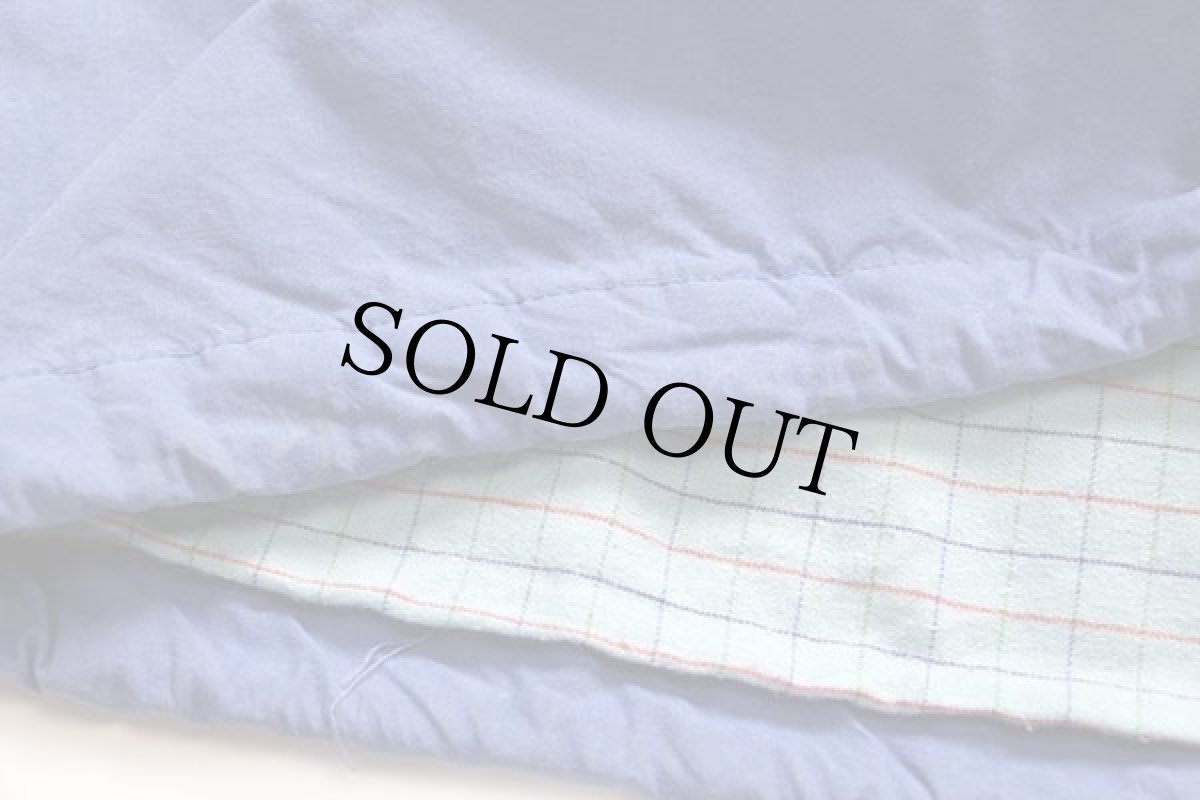 画像5: スウェーデン製 チェックライナー コットンポプリン アノラックパーカー 薄青紫 (5)