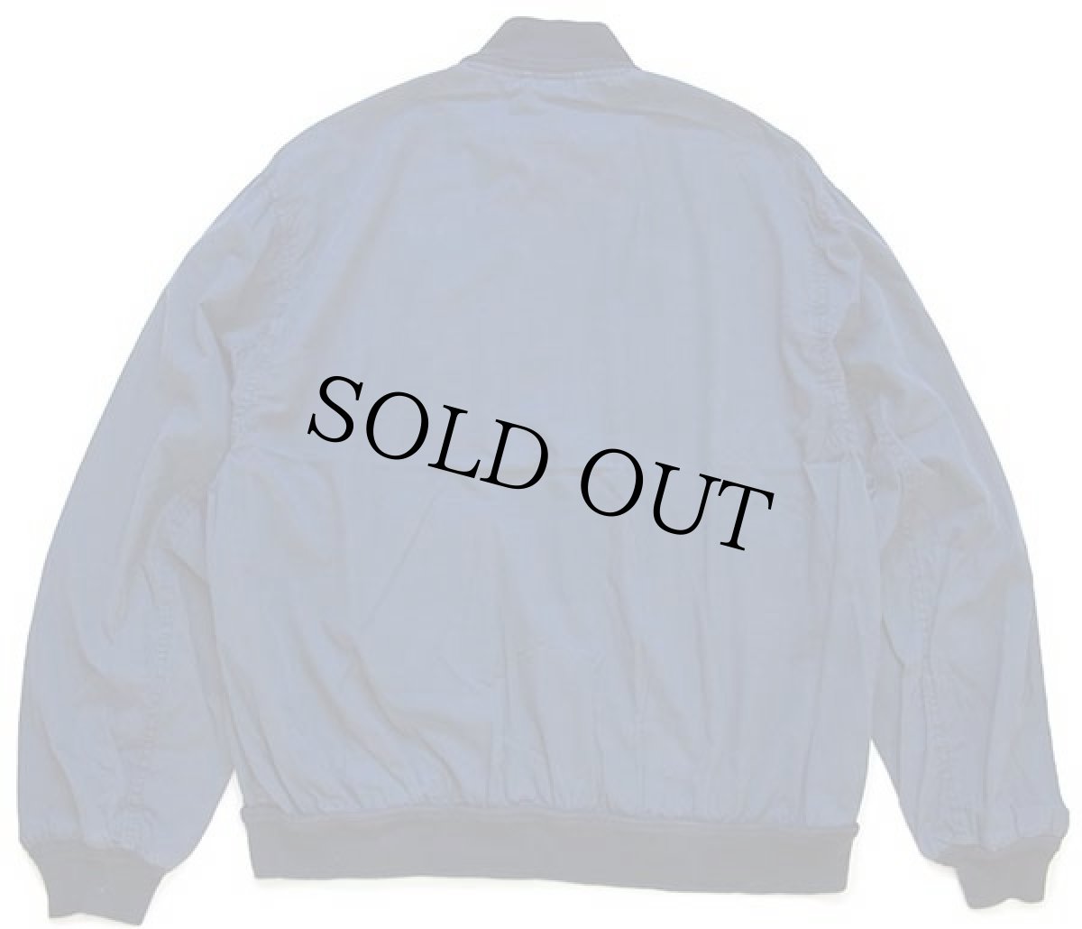 画像2: イタリア製 Eric Hatton A-1タイプ コットンポプリン ジャケット 紺 (2)