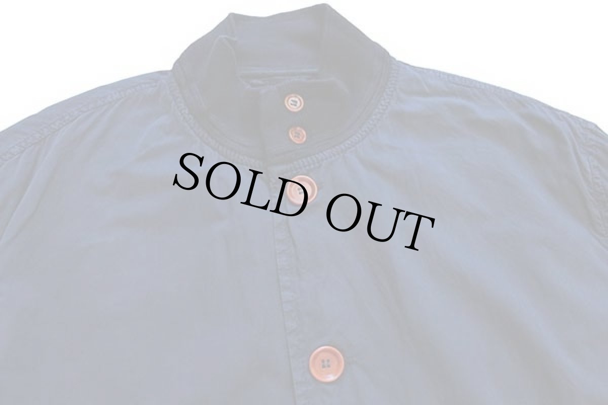 画像3: イタリア製 Eric Hatton A-1タイプ コットンポプリン ジャケット 紺 (3)