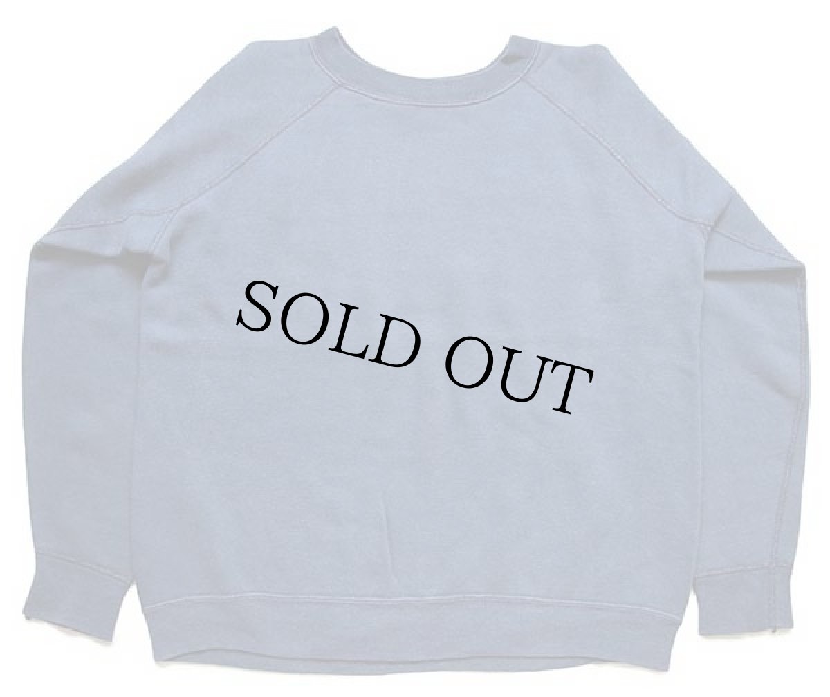 画像2: 60s Collegiate Pacific UCLA フロッキープリント コットン スウェット 紺 M (2)