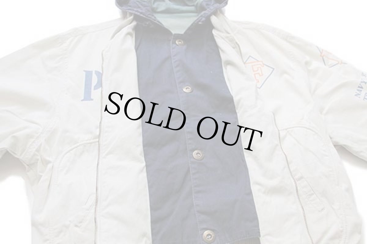 画像6: イタリア製 ステンシル コットンパーカー 薄ベージュ M (6)