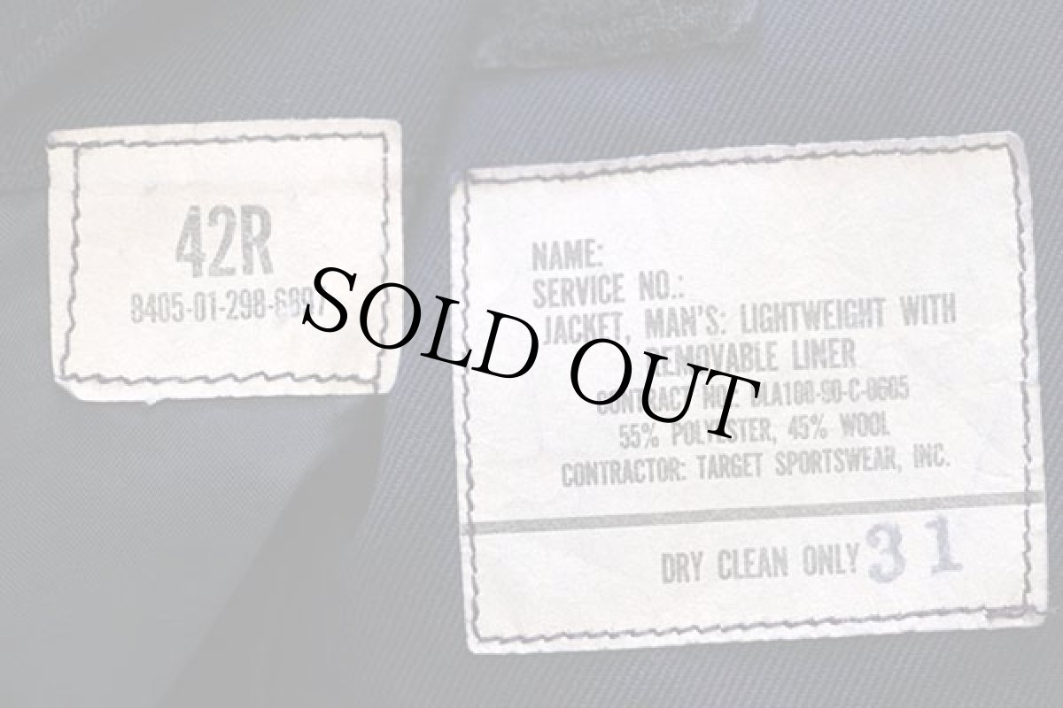 画像4: 90s 米軍 USAF チンスト付き ライトウェイトジャケット 紺 42R (4)